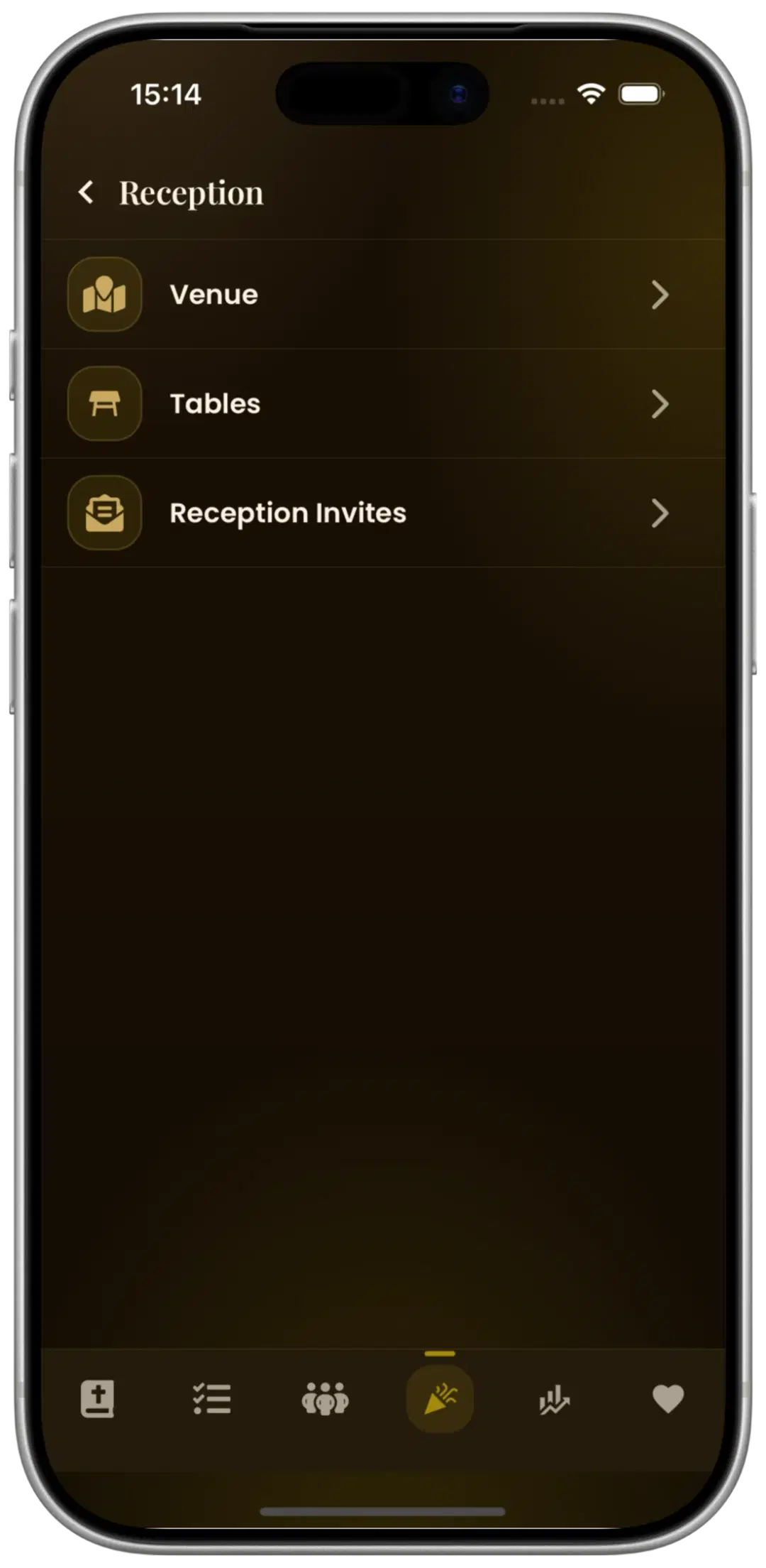Organize the Reception